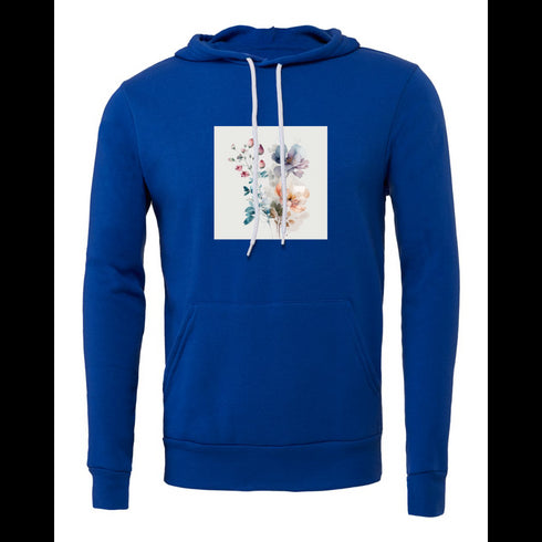 Watercolor Flower Bella canvas hoodie 3719